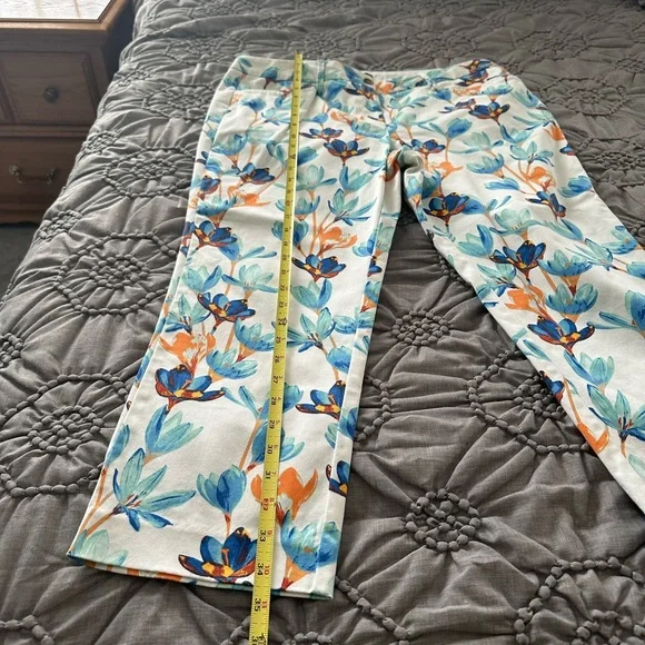 Lands’ End, pants NWOT mid rise straight leg size 12P 🧡💙 - Picture 6 of 11